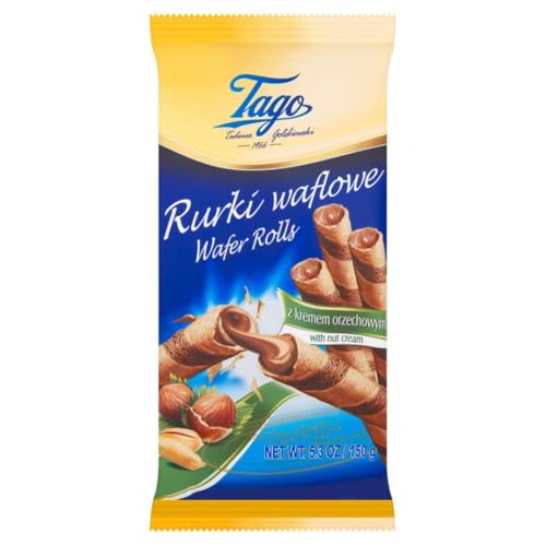 Tago Knusprige Oblaten mit Nusscreme, 150 g, 3 Stück Tago Knusprige Oblaten mit Nusscreme, 150 g, 3 Stück von Tago