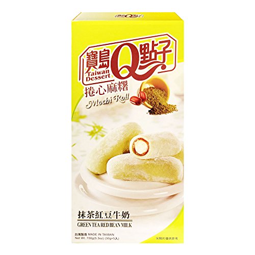 Taiwan Grüner Tee Rote Bohnen Milch Mochi Rolle Klebreis Kuchen 150 g Taiwan Dessert Q Taiwan Grüner Tee Rote Bohnen Milch Mochi Rolle Klebreis Kuchen 150 g Taiwan Dessert Q von ROYAL FAMILY FOOD