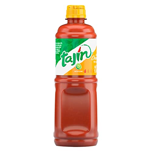 TAJIN Scharf-fruchtige Chamoysauce 455ml – Fruchtig und Würzig | Mexikanische Fruchtsauce für Snacks, Grill, und Rezepte – Die Beste Chamoy- und Gewürzsauce für Würzige, Süße Gerichte von Tajin