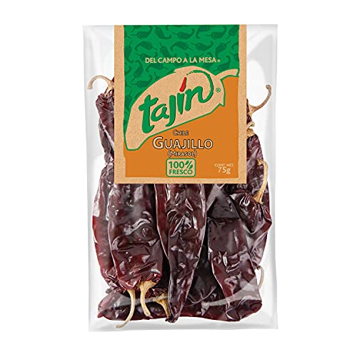 TAJIN Chili Guajillo – Getrocknete Ganze Guajillo-Chilischoten | Authentisches Mexikanisches Gewürz für Saucen und Marinaden – Würzig, Rauchig und Scharf, Perfekt für Gewürzmischungen und Tacos von Tajin