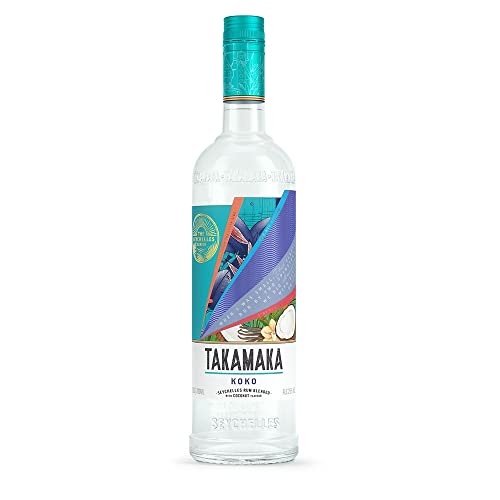 Takamaka I Koko Rum I 700 ml Flasche I 25% Volume I Weißer Coconut Rum von den Seychellen von Takamaka