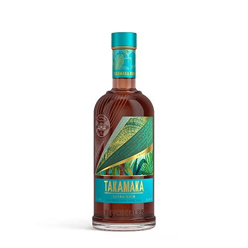 Takamaka Rum I St Andre Extra Noir Rum I 0,7 Liter Flasche I 43% Volume I Dunkler und kräftiger Rum von den Seychellen I In einer Geschenkbox von Takamaka