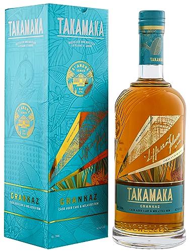Takamaka Rum I St Andre Grankaz I 700 ml I 45,10% Volume I Brauner Rum im Pot Still-destilliert von Takamaka