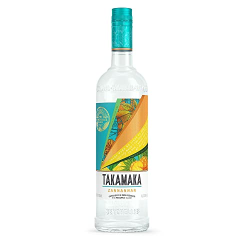 Takamaka Zannannan Rum I 700 ml Flasche I 25% Volume I Weißer-Ananas Rum von den Seychellen von Takamaka