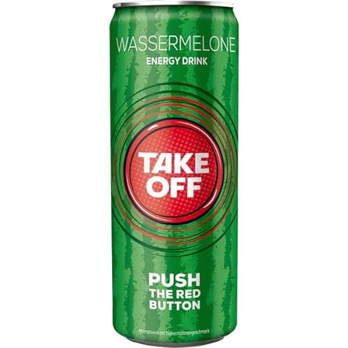 Take Off Energy Wassermelone, 24er Pack (24 x 0.33 l) EINWEG von Take Off