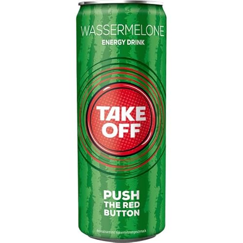 Take Off Energy Wassermelone, 24er Pack (24 x 0.33 l) EINWEG von Take Off Energy