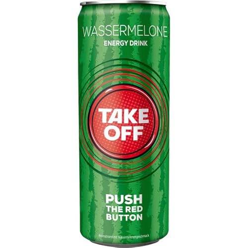 Take Off Energy Wassermelone, 24er Pack (24 x 0.33 l) EINWEG von Take Off