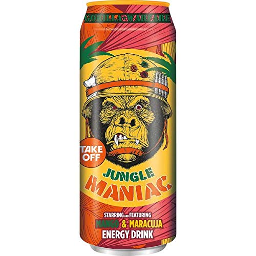 12 Dosen Take Off Drink Jungle Maniac Mango Maracuja a 500 ml in Dose inc. 3,00€ EINWEG Pfand von TakeOff