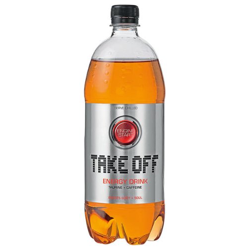 6 Flaschen Take Off Energy Energie Drink a 1000 ml in Petflasche inc. 1.50€ EINWEG Pfand von TakeOff