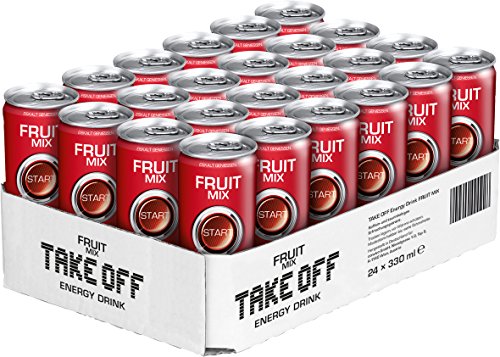 Take Off Energy und Fruit Mix, 24er Pack, Einweg (24 x 330 ml) von Take Off Energy