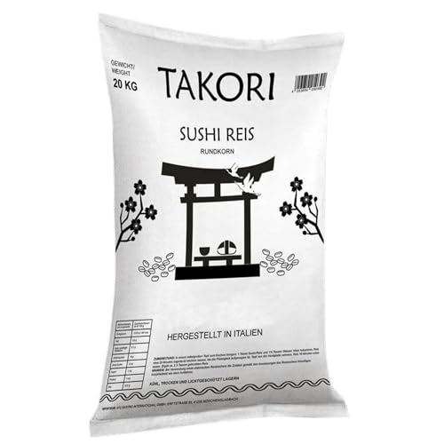 Takori - Sushi Reis, Reis für Sushi aus Italien, Geschmacksintensiver Reis mit hochwertiger Qualität, Rundkorn Reis von Takori