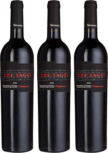 Talamonti Tre Saggi, Montepulciano d'Abruzzo DOC 2013/2015, 3er Pack (3 x 0.75 l) von Talamonti