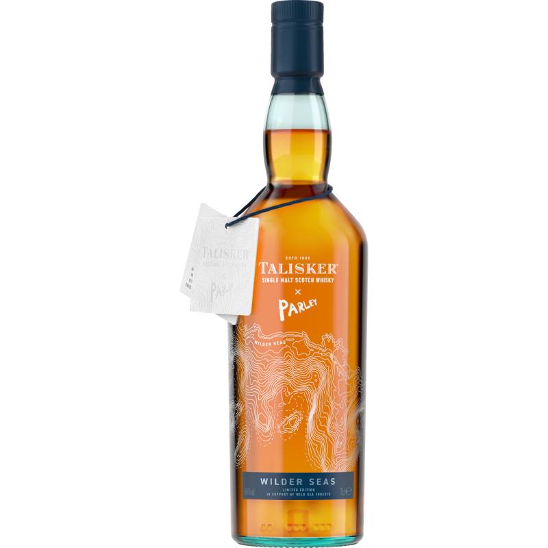 Talisker x Parley Wilder Seas, Single Malt Scotch Whisky, 0,7 L, 48,6 % Vol., Schottland, Spirituosen von Talisker Distillery, Carbost, Isle of Skye, IV47 8 SR, Scotland