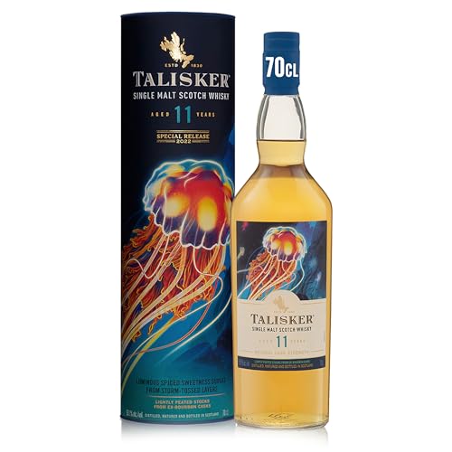 Talisker 11 Jahre - Special Releases 2022 | Single Malt Scotch Whisky | Bestseller mit herausragendem Aroma | Handverlesen hergestellt auf der Insel Skye | 55,1% vol | 700 ml Einzelflasche | von Talisker