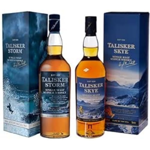 Talisker Skye | Single Malt Scotch Whisky | Ausgezeichneter, aromatischer Single Malt | handgefertigt von der schottischen Insel Skye | 45.8% vol | 700ml & Storm | 45.8% vol | 700ml von Talisker