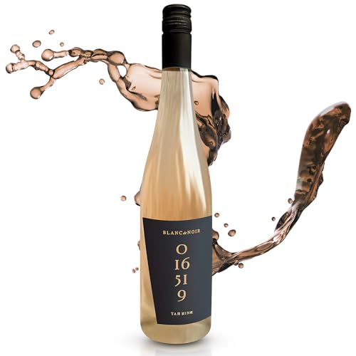 Blanc de Noir - Weißwein aus roten Trauben (12 Flaschen) | Fruchtig & Leicht | Aromen von Pfirsich, Citrus & Grünem Apfel | Perfekt für Fingerfood-Buffets | 750 ml | Farbe 0-16-51-9 von Tam Wine