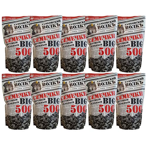 Sonnenblumenkerne Tambovsky Volk geröstet 10er Pack (10 x 500g) 1 Karton sunflower seeds семечки von Tambovsky Volk