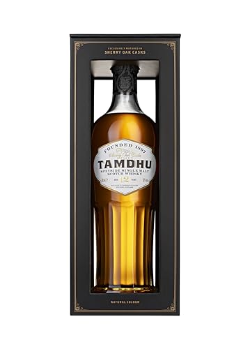 Tamdhu 12 Years Old Speyside Single Malt Scotch Whisky (1 x 700 ml) – Hochwertiger Single Malt Whisky mit fruchtigen Aromen – Whisky reift 12 Jahre in Oloroso-Sherry-Fässern – 43 % Alk. von Tamdhu