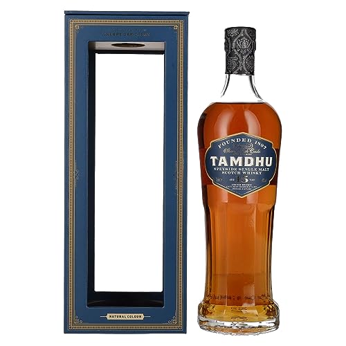 Tamdhu 15 Years Old Speyside Single Malt Scotch Whisky (1 x 700 ml) – Single Malt Whisky mit intensivem Geschmack nach Sommerfrüchten – Whisky reift 15 Jahre in Oloroso-Sherry-Fässern – 46 % Alk. von Tamdhu