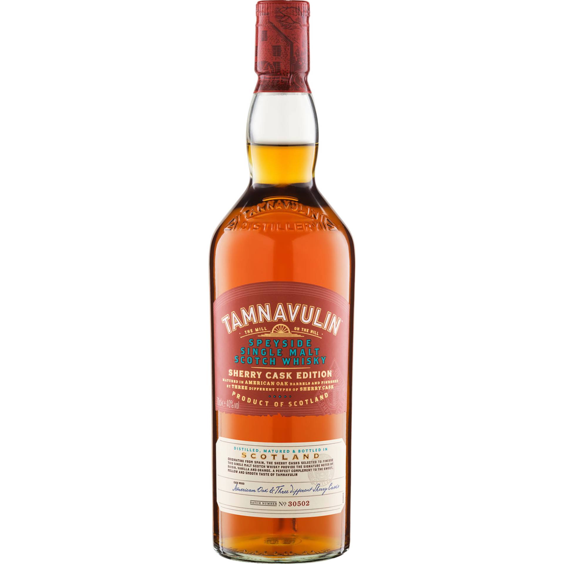 Tamnavulin Sherry Cask Edition, Scotch Whisky, 0,7L, 40%, Schottland, Spirituosen von Tamnavulin Distillery, Ballindalloch, Banffshire, AB37 9JA, Scotland