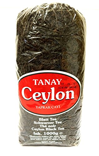 6 x 1000g Tanay Ceylontee Schwarztee Ceylon Black Tea Yaprak Cay von Tanay