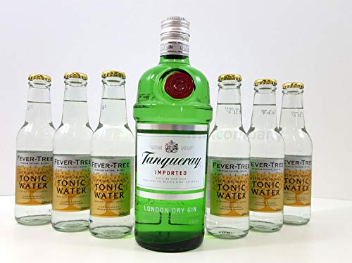 Gin Tonic Set ? Tanqueray London Dry Gin 0,7l 700ml (47,3% Vol) + 6x Fever-Tree Tonic Water 200ml - Inkl. Pfand MEHRWEG von Tanqueray-Tanqueray
