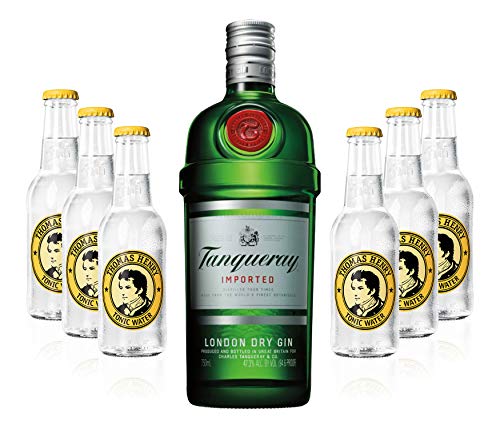 Gin Tonic Set - Tanqueray London Dry Gin 0,7l 700ml (47,3% Vol) + 6x Thomas Henry Tonic Water 200ml inkl. Pfand MEHRWEG von Thomas Henry-Thomas Henry