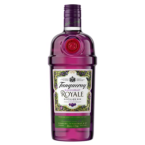 Tanqueray Blackcurrant Royale Gin | Leckeres Johannisbeer-Aroma | Empfohlen für Gin Tonic & Cocktails | 41,3% vol | 700ml Einzelflasche | von Tanqueray