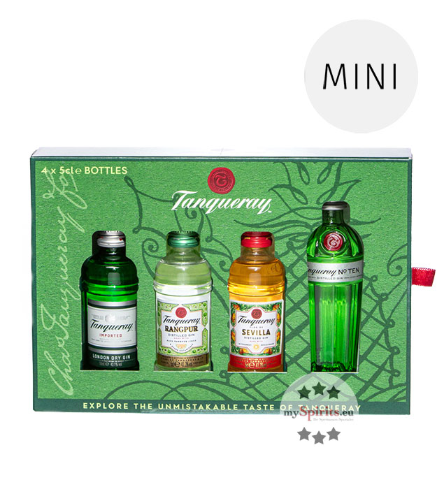 Tanqueray Exploration Pack Gin-Miniaturenset (41,2 - 47,3 % Vol., 0,2 Liter) von Tanqueray