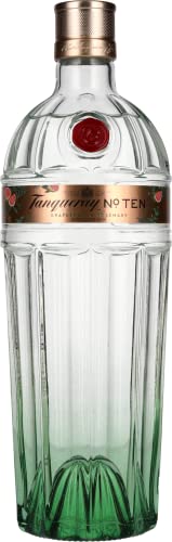 Tanqueray N° TEN | Destillierter Gin | The Citrus Heart Edition | Grapefruit- & Rosemarin - Geschmack | 45,3% vol | 1000ml Einzelflasche | von Tanqueray