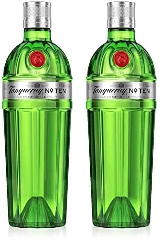 Tanqueray No. 10 Gin | Premium Gin | Perfektes Gin-Geschenk | Spirituose für Gin & Tonic | 47,3% Vol | 700ml (Packung mit 2) von Tanqueray