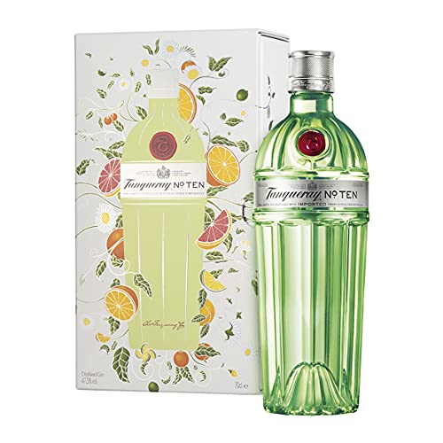 Tanqueray No.Ten Premium Gin, in Edler, limitierter Sonderverpackung, Handverlesen auf englischem Boden, 47,3 Prozent vol, 70 cl von Tanqueray