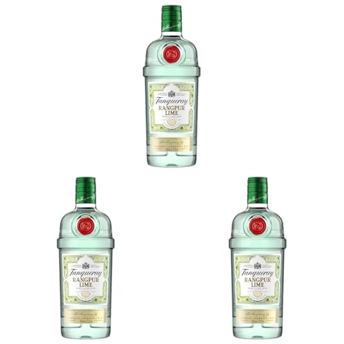 Tanqueray Rangpur Lime | Destillierter Gin | mit Zitrusfrische | aromatisiert | 5-fach destilliert auf englischem Boden | 41,3% vol | 700ml Einzelflasche (Packung mit 3) von Tanqueray