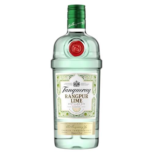 Tanqueray Rangpur Lime | Destillierter Gin | mit Zitrusfrische | aromatisiert | 5-fach destilliert auf englischem Boden | 41,3% vol | 700ml Einzelflasche von Tanqueray