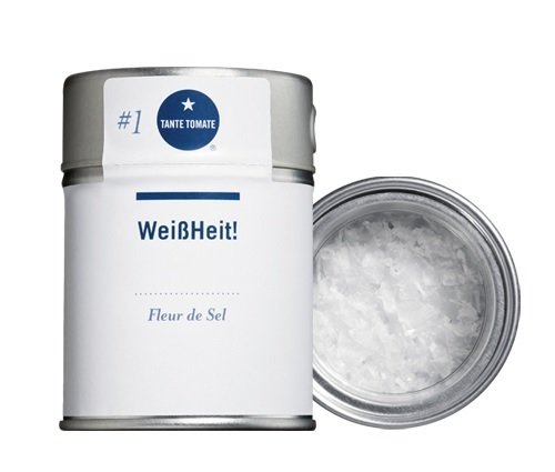 Tante Tomate - Weißheit! - Fleur de Sel - Streudose 60g Tante Tomate - Weißheit! - Fleur de Sel - Streudose 60g von Tante Tomate