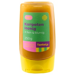 Karpaten-Honig in der Spenderflasche von TanteLy