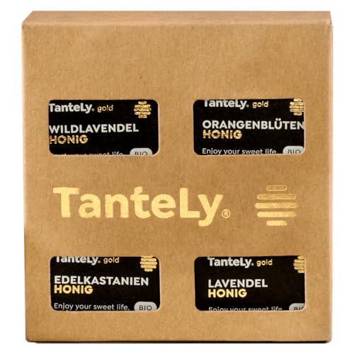 TanteLy Bio Gold Honig Geschenkset (4 Sorten á 40g) von TanteLy
