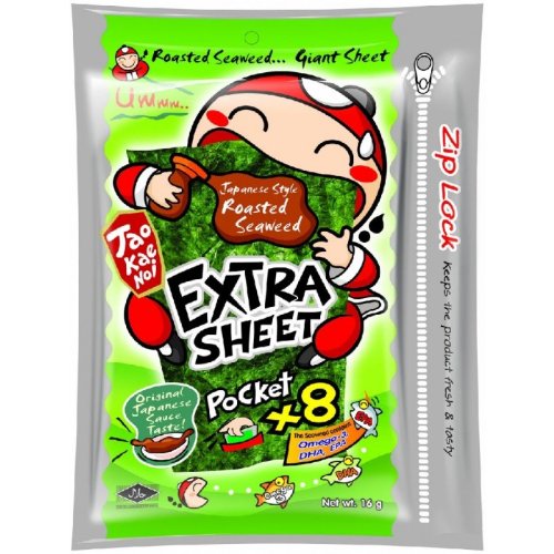 Taokaenoi Seetangsnack mit japanischer Sauce, 16 g Taokaenoi Seetangsnack mit japanischer Sauce, 16 g von Tao Ke Noi