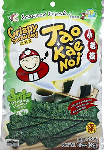 Taokaenoi knusprige Seetang Blätter Original Flavour 32G von Tao Kae Noi