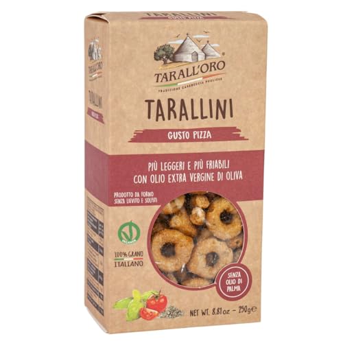 Tarall'Oro Tarallini Gusto Pizza, Taralli nach Pizza-Art, 250g, von Tarall'Oro