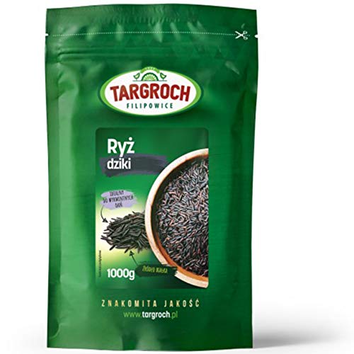 Targroch Wildreis 1er pack x 1000g - Zizania Aquatica - Für Salate und Vegane Gerichte von Targroch