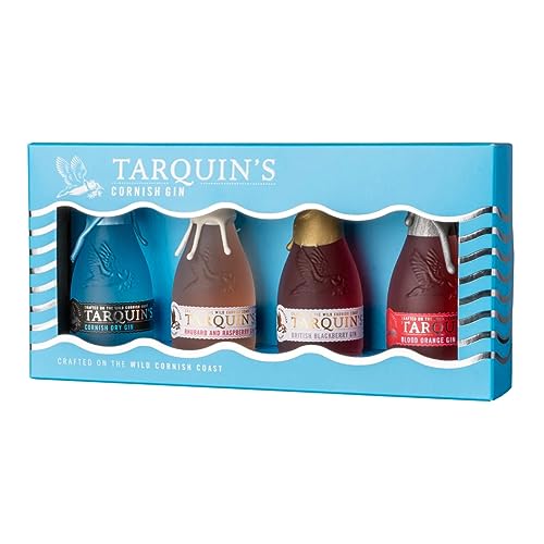 Tarquin's Cornish Gin | Miniaturen Set | 4 x 5cl | Verschiedene Ginsorten | Von Hand befüllt & signiert | für jeden Anlass von Tarquin's Gin