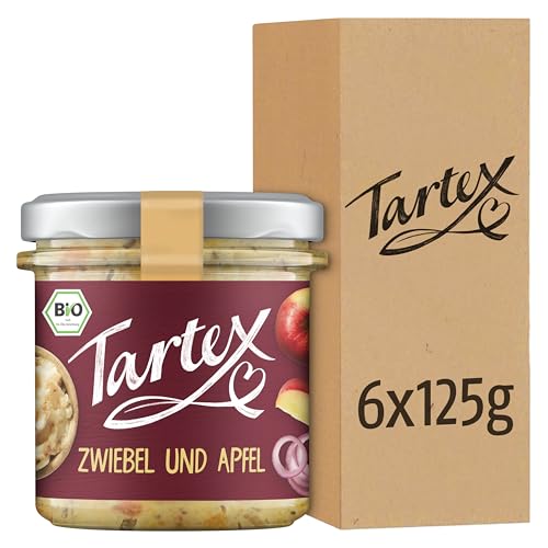 Tartex Bio Brotaufstrich Herzhaft | Veganer Aufstrich | Zwiebelschmalz | Apfel Zwiebel Schmalz | 6 Gläser im Vorteilspack | lecker auf Brot oder zum Verfeinern von Gerichten | 750g Tartex Bio Brotaufstrich Herzhaft | Veganer Aufstrich | Zwiebelschmalz | Apfel Zwiebel Schmalz | 6 Gläser im Vorteilspack | lecker auf Brot oder zum Verfeinern von Gerichten | 750g von Tartex