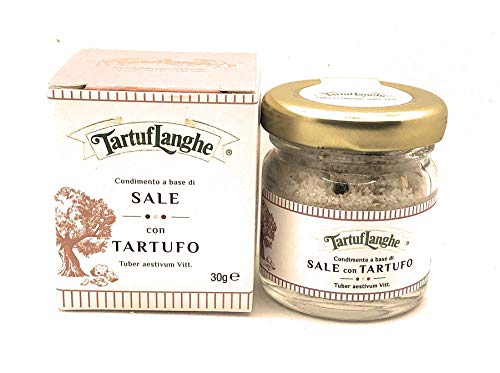 Tartuflanghe - SALT grau Guérande SUMMER mit schwarzem Trüffel (. Tuber aestivum Vitt) 30g von TartufLanghe