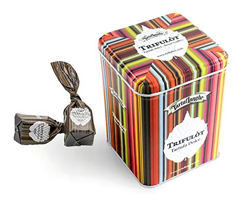 Tartuflanghe - Trifulòt - Mini süße Albatrüffel in metallischer Geschenkbox - 105 g Verschiedene Geschmacksrichtungen von TartufLanghe