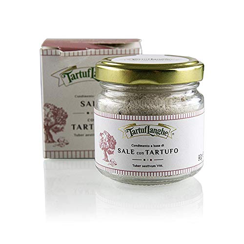 Trüffelsalz mit Sommertrüffel Tuber Aestivum, Tartuflanghe, 90 g von TartufLanghe