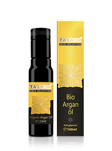 Tasnim® Bio Arganöl • kaltgepresst • naturrein • 100ml UV-Schutz Glasflasche • Premium Qualität • Made in EU von Tasnim