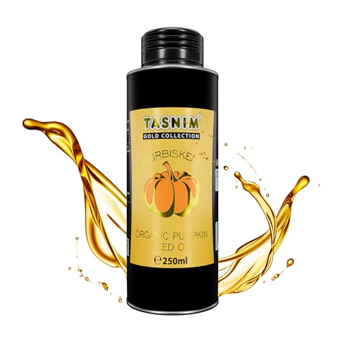Bio Steirisches Kürbiskernöl – 100% Naturrein & Kaltgepresst – Premium Qualität für Haut und Haare oder Dressing in Salaten – Reich an Omega-3 & Omega-6 Fettsäuren – Hergestellt in Österreich von Tasnim