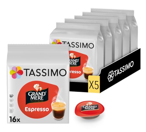 Grandmere Espresso Kaffeepads für Tassimo, Shot Cup Größe, 16 Stück von Tassimo