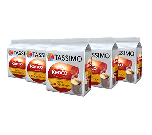 TASSIMO Kenco Colombian Kaffee Kapseln Pods Refills T Discs 5er Pack, 80 Getränke von Tassimo